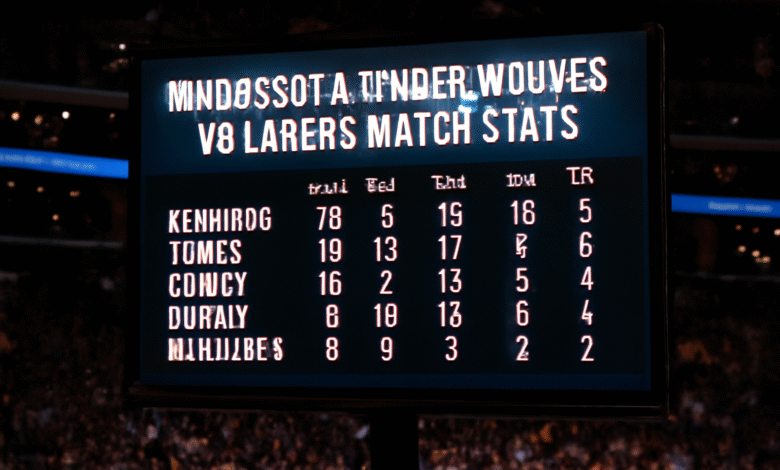Minnesota Timberwolves vs Lakers Match Player Stats