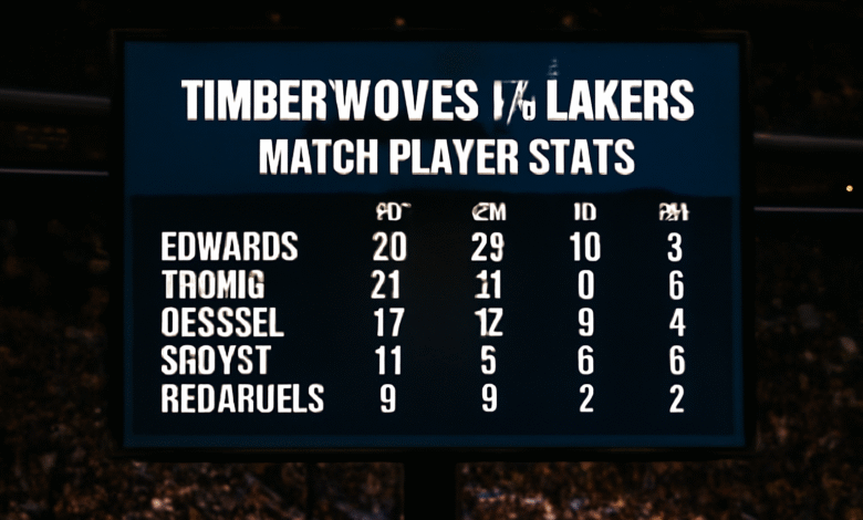 Timberwolves vs Lakers Match Player Stats